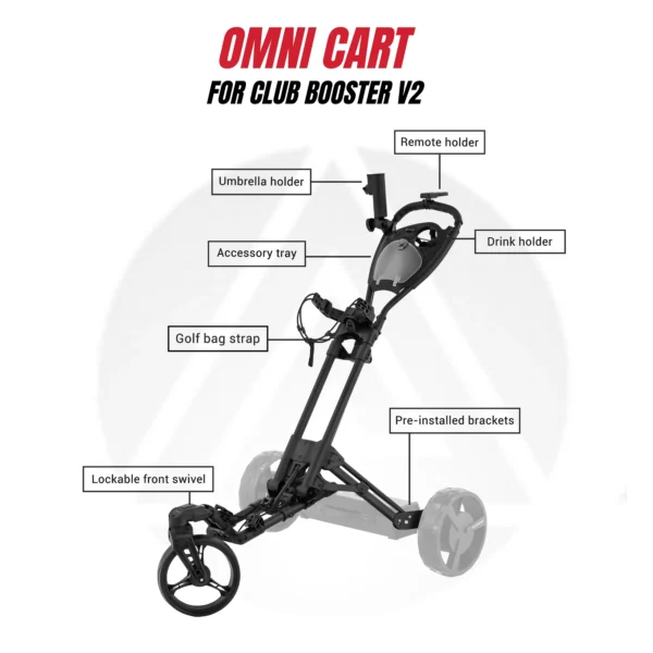 Club Booster V2 + Omni Cart by Alphard Golf - Image 2