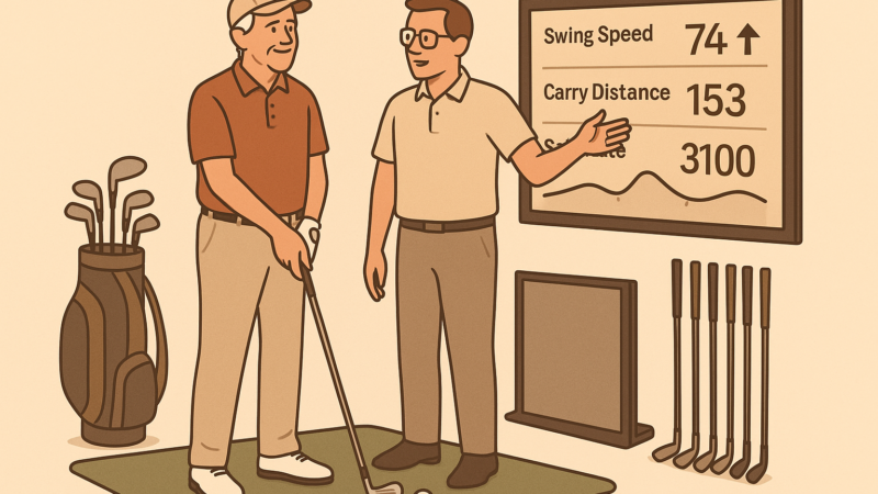 Club fitting for senior golfers using launch monitor data