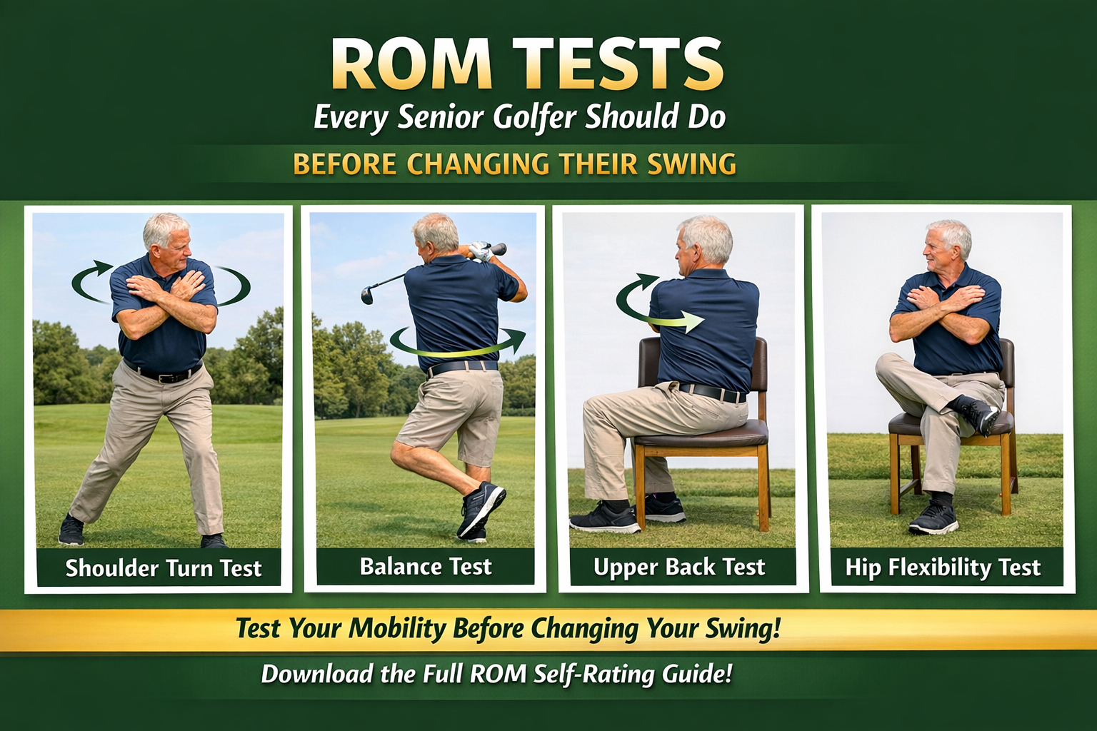 ROM Tests for Senior Golfers