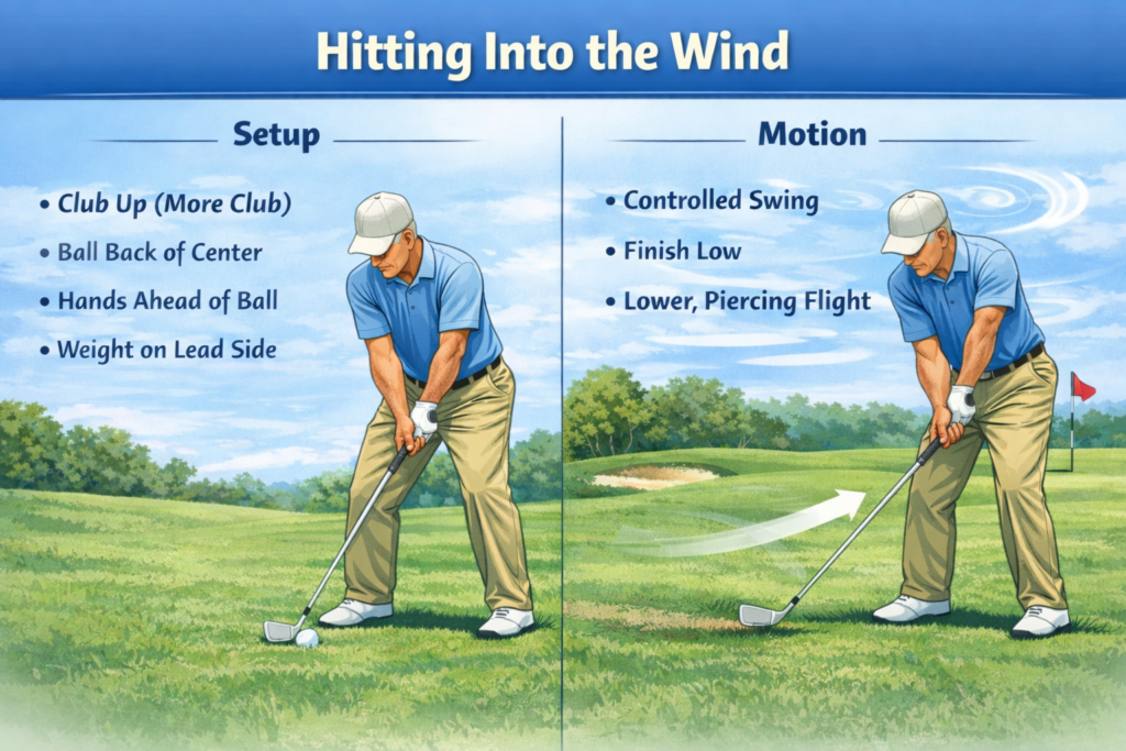 Playing Golf in the Wind for Seniors: Simple Setup & Swing Guide