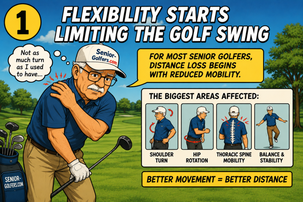 Senior Golfers Lose Distance